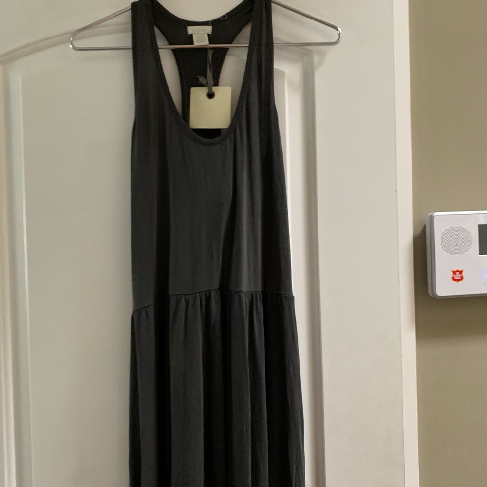 Hinge Grey Phantom swing halter dress